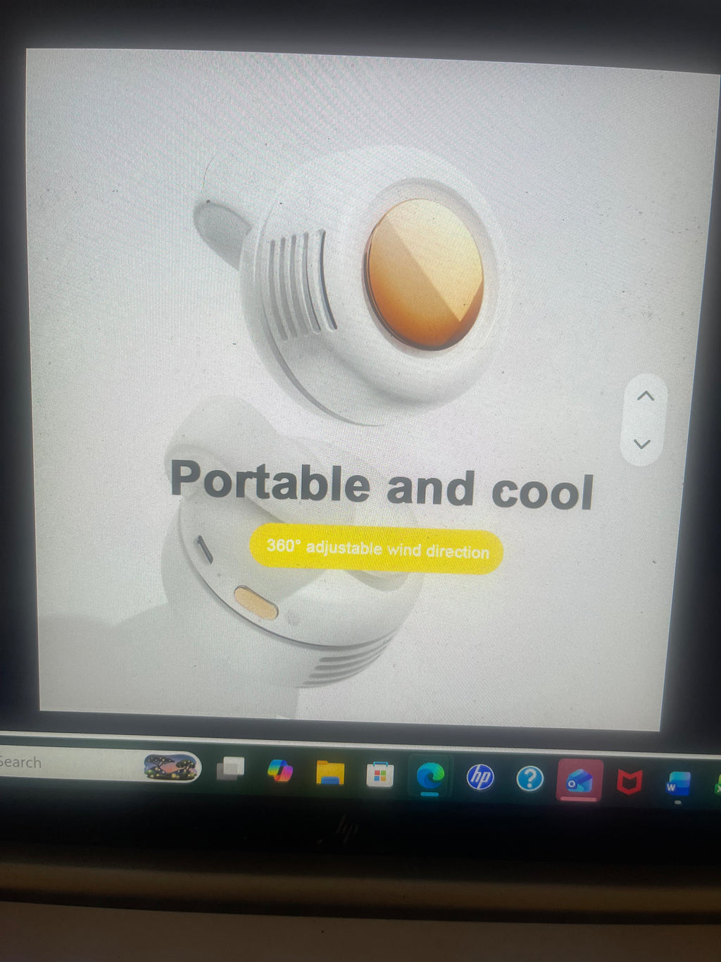 Portable Rechargeable Waist Clip Fan – Hands-Free Personal Cooling Fan | 3-Speed USB Rechargeable Belt Fan